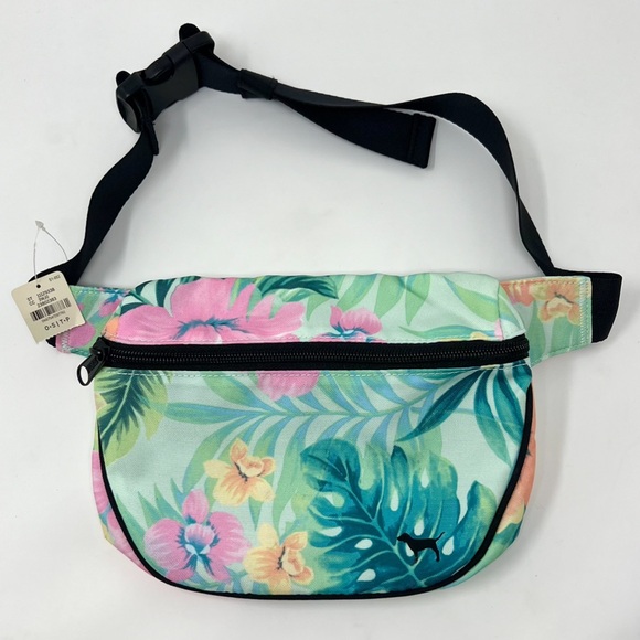 🔥VS PINK Tropical Floral Palm Leaf Fanny Pack - Picture 3 of 12